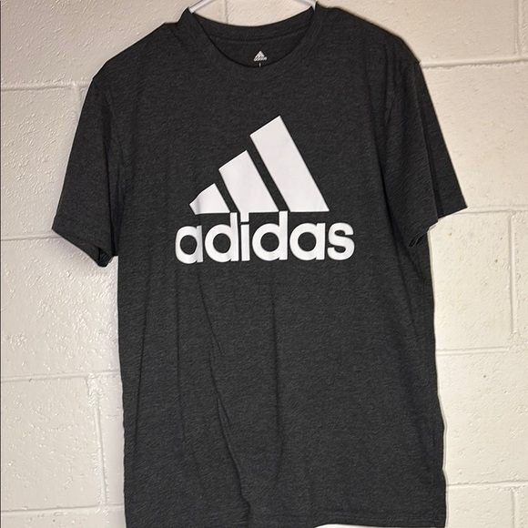 Adidas Gray and White Short Sleeve Tee - Picture 1 of 6